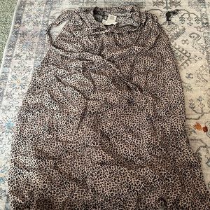 long cheetah print skirt